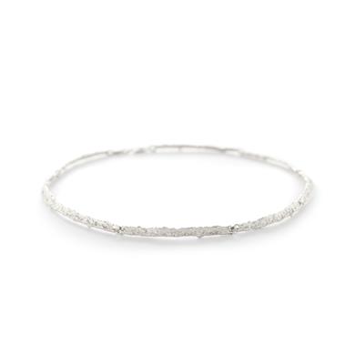 halssnoer van ruw zilver